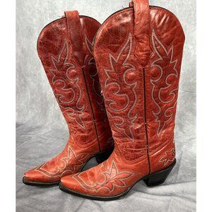 Corral Red Tall Top Stitch  Cowboy Boots
